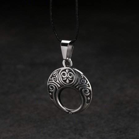 Amulet "Lunnitsa", metal pudter, art casting, 2.5x2.3 cm-4