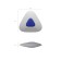 Eraser with Erichkrause "Smartway Triangle", triangular, medium stiffness, hypoallergenic, in a bag with a Euro suspension