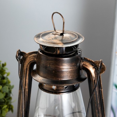 Kerosene lamp decorative 14x14x30 cm risalux-3