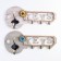Decorative tree hooks "Key with flower" mix 17.5x39.5x6.5 cm