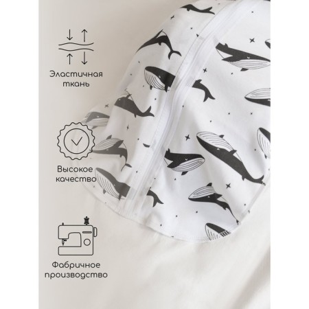 Lightning diaper with a hat with a cap of Amarobaby Soft Hugs "Kits", height 68-74 cm-4