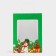 Gift package with the Snowman window 30 x 22 x 14 cm, green