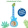 Musical guitar "Funny animals", toy, sound, blue color, in a bag