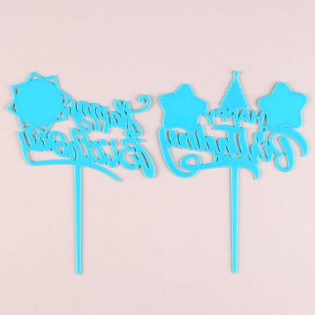 A set of toppers "Happy Birthday", 1 year, for a boy, 2 pieces-2