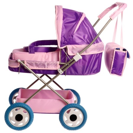 Puppet stroller No. 14, lilac color, light/dark-1