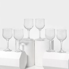 A set of glass glasses for the wine Tulipe, 240 ml, 6 pcs