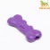 Chewing toy "bone with a smile", tpr, 9 cm, purple