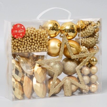 Set of jewelry plastic 50 pcs "Andromeda" gold-1