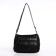 Female bag on one shoulder, on a zipper, black color