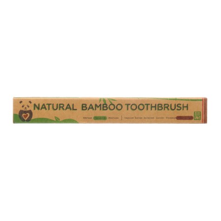 Middle bamboo toothbrush, 5 pieces, mix of flowers-13