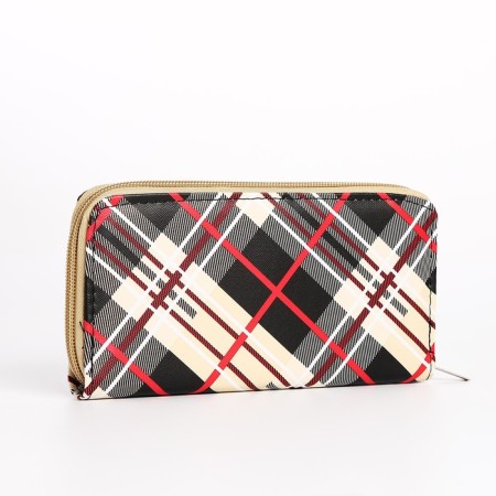 Women's wallet with lightning, beige color-1
