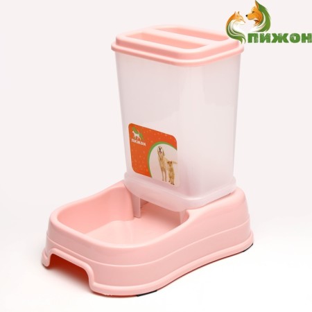 Auto feeder 1.5 l, 23.5 x 16 x 24 cm, pink