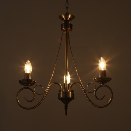 Chandelier 2431/3 E14 40W bronze 41x41x54-82 cm Bayerlux-2