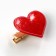 Hair hairpin -spinning "heart", 3.5 x 3 cm