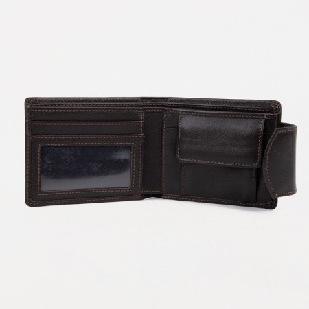 Male purse on a magnet, brown color-2