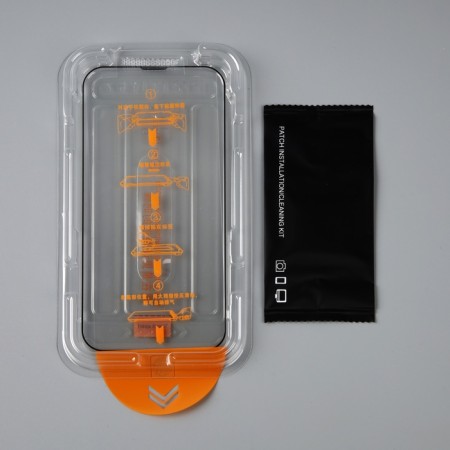 Protective glass for iPhone 13 Pro Max/14 Plus, installation frame, full glue, 9h, 0.33 mm-2
