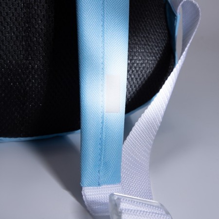 School backpack from lightning textiles, 1 pocket, textura, blue color-3