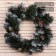 New Year's Wreath "Christmas Snow White" bump silver +berry 45cm