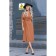 Female dress, size 56, mustard color