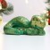 Figure "Snake" Green with gilding, 8x4x3cm