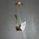 Bayerlux lamp "Swan" LED 12W gold 24x15.5x22-110 cm