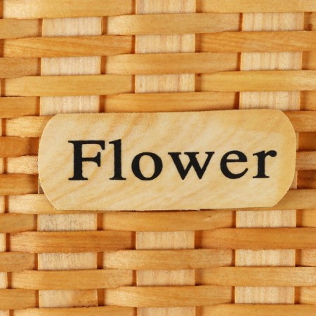 Wicker basket, 15 x 15 x 12/24 cm, sequoia-5
