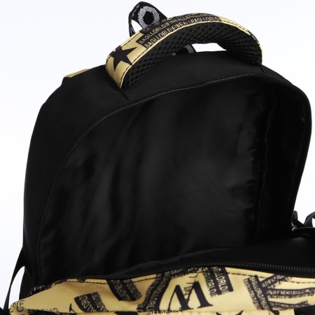 School backpack on lightning, 5 pockets, black/yellow color-5