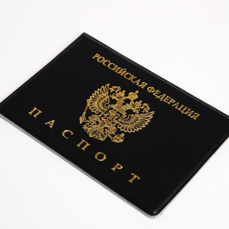 Cover for passport, black color-2