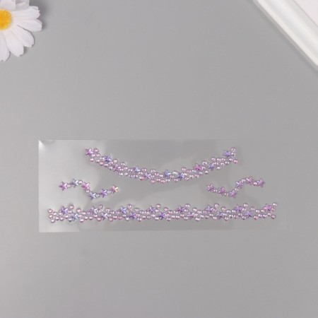 Sticker Plastic Rhocker "Choker from Stars" Lilac 11.6x18 cm-1