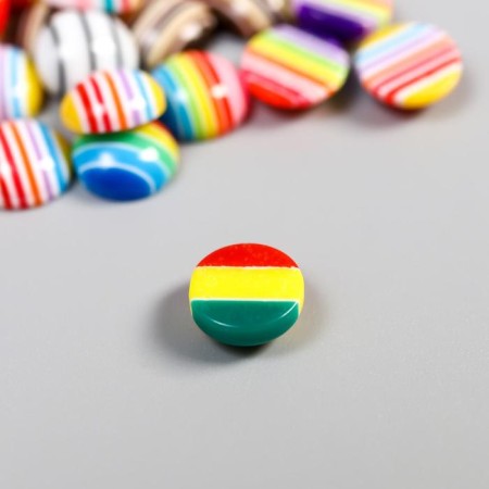 Tops for creativity plastic "Bright stripes" Semsariki set 50 pcs 0.8x0.8 cm-2