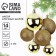 Christmas balls New Year, for the New Year, D = 6 cm, 14 pcs., Golden color