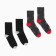 Set of male socks (2 pairs), black/gray color, size 42-43