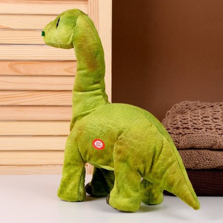 Soft musical toy "Dinosaurus", 31 cm, green color-2