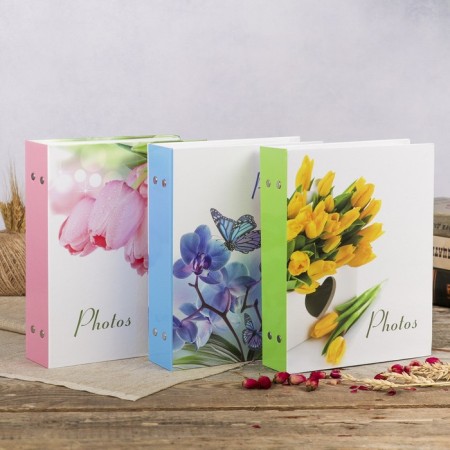 Photo album for 200 photos 10x15 cm "Flower collection-1" mix-3