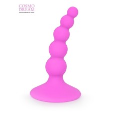 Анальный стимулятор CosmoDream Елочка, без вибрации, силикон, 95 х 24 мм, розовый