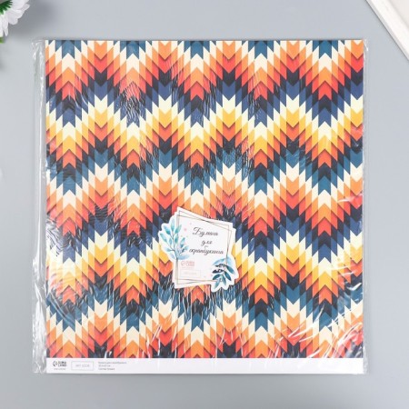Scrapbooking paper bilateral "illusion" density 180 g 30.5x32 cm-5