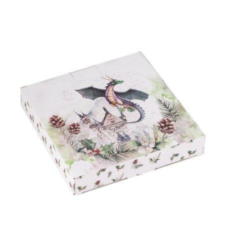 Serving share "Dracosha", 20 × 20 × 2.3 cm, white color-7