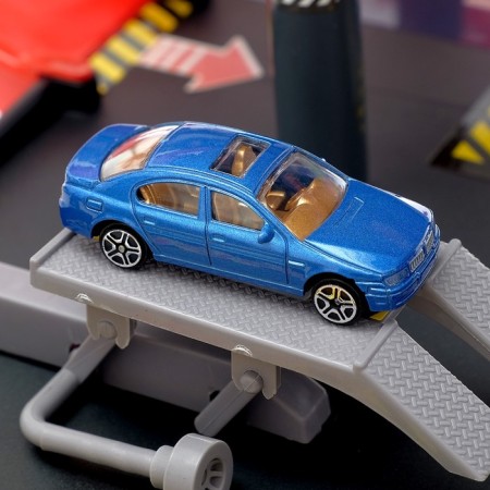 Parking "Mega Parking", 6 metal machines + rug-5