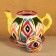 Set of Tea Rishtan Ceramics "Atlas No. 3", 9 items (kettle 0.8l, Piala 0.2l)