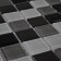 Glass mosaic Bonaparte, Carbon Mix 300x300x4 mm
