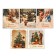 Set of mini-postcard New Year "Happy New Year!" retro, 35 pieces, 8 x 10 cm