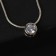 Piece "Strazinka" circle circle, white color in silver, 40 cm