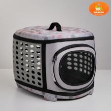 The folding bag is large, the EVA material, 42.5 x 37.5 x 29.5 cm, gray