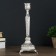 Summary Metal for 1 candle "Pattern" silver 25x10x9.5 cm