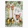 Teaspoon spoons with a molding handle "Festive", 11 x 3 cm