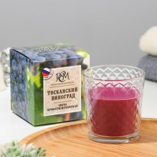 Aromatic candle in a glass 