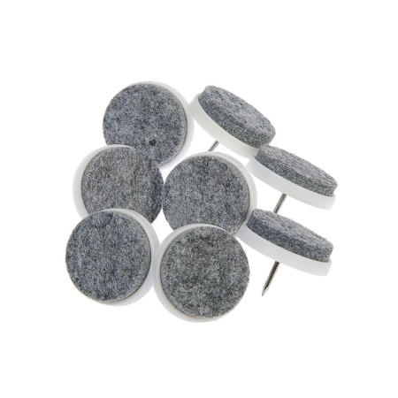 Furniture round tundra, d = 28 mm, 8 pcs., White color