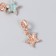 Bale with a suspension metal for creativity "sea star" gold, rhinestones 1.2x2.5 cm