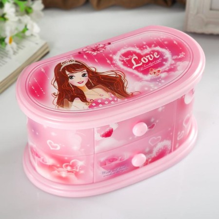 Musical box with drawers "Maiden" 20x10x10.5 cm-3