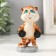 Souvenir Polystone varnish "Kotka with dumbbells" 6x4.5x9 cm